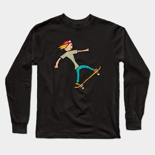 Skateboarding Long Sleeve T-Shirt